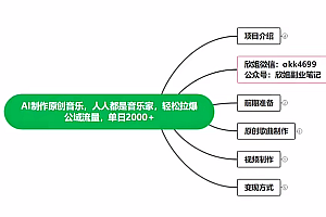 AI制作原创音乐,一首300,轻松拉爆视频流量,单日2000+