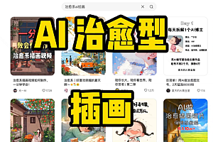 小清新AI插画治愈视频制作教程